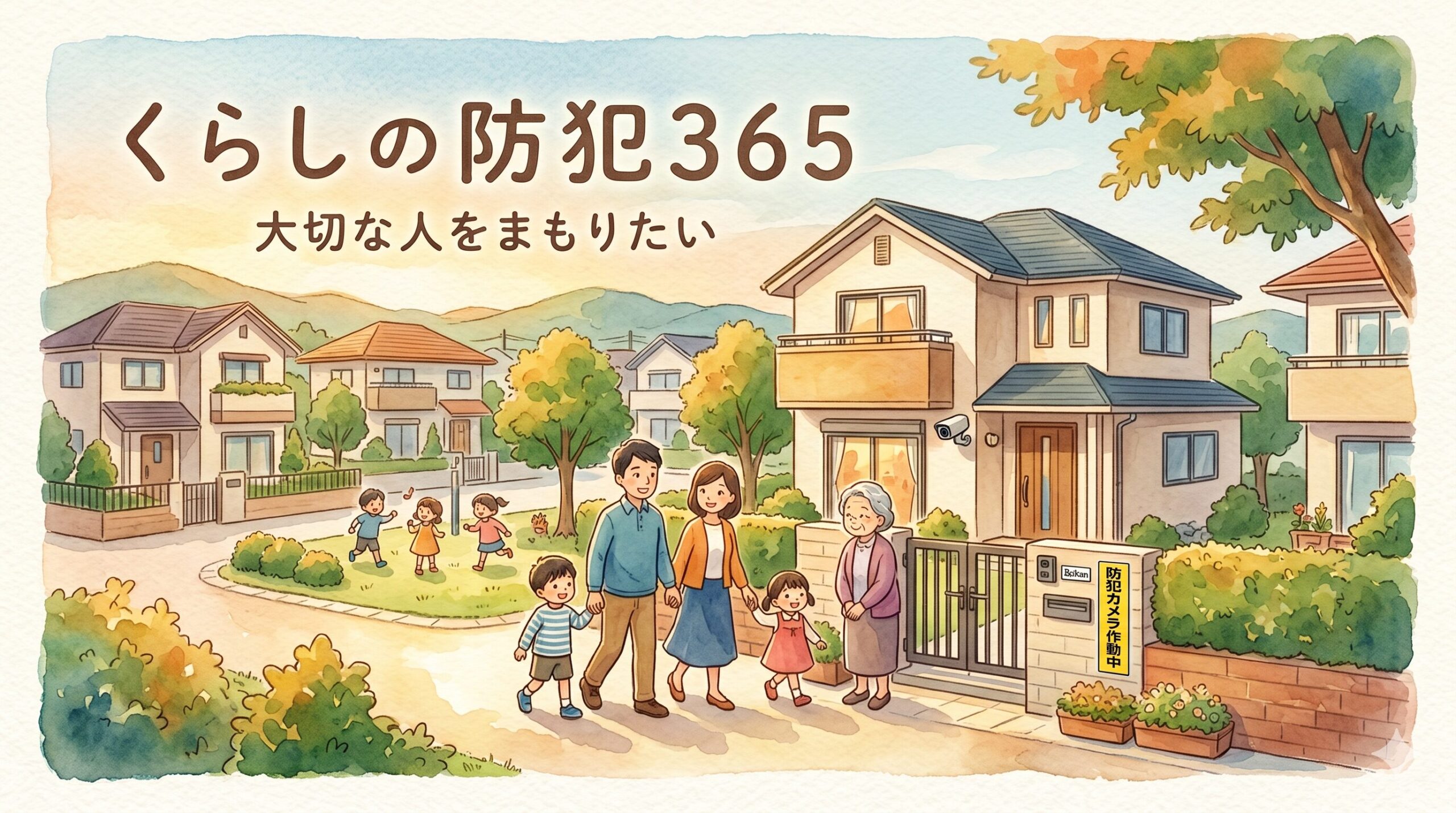 くらしの防犯365のロゴ（家のデザイン）